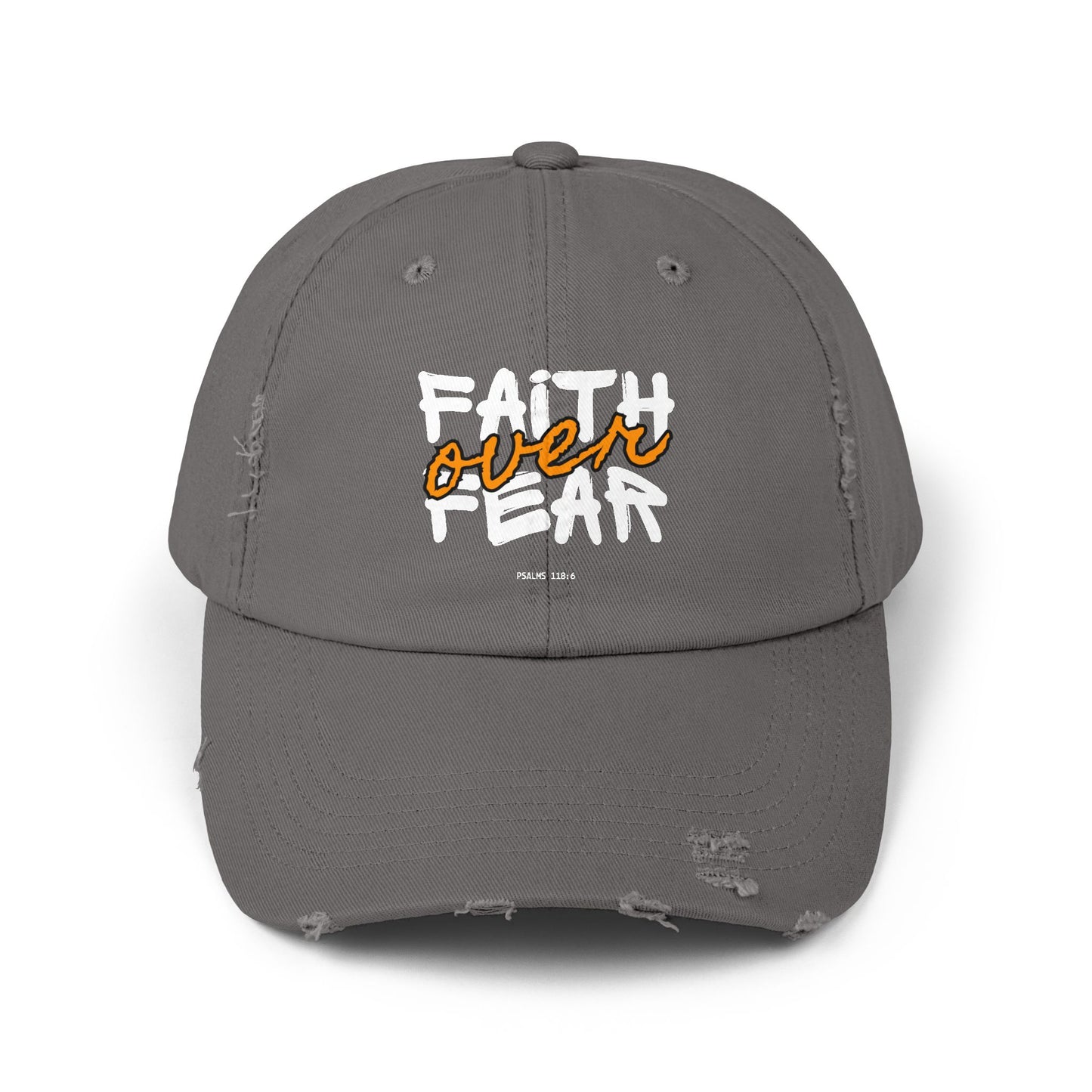 Faith Over Fear Distressed Cap