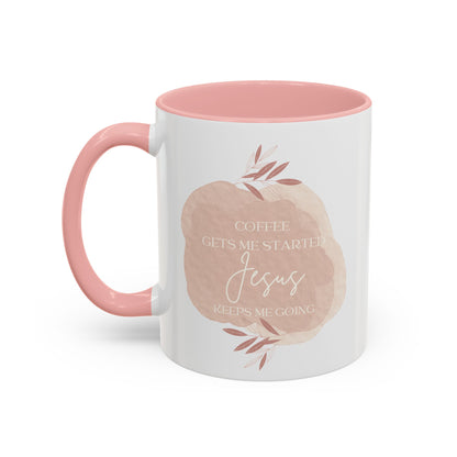 Jesus Keeps Me Going Mug