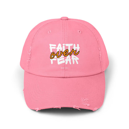 Faith Over Fear Distressed Cap