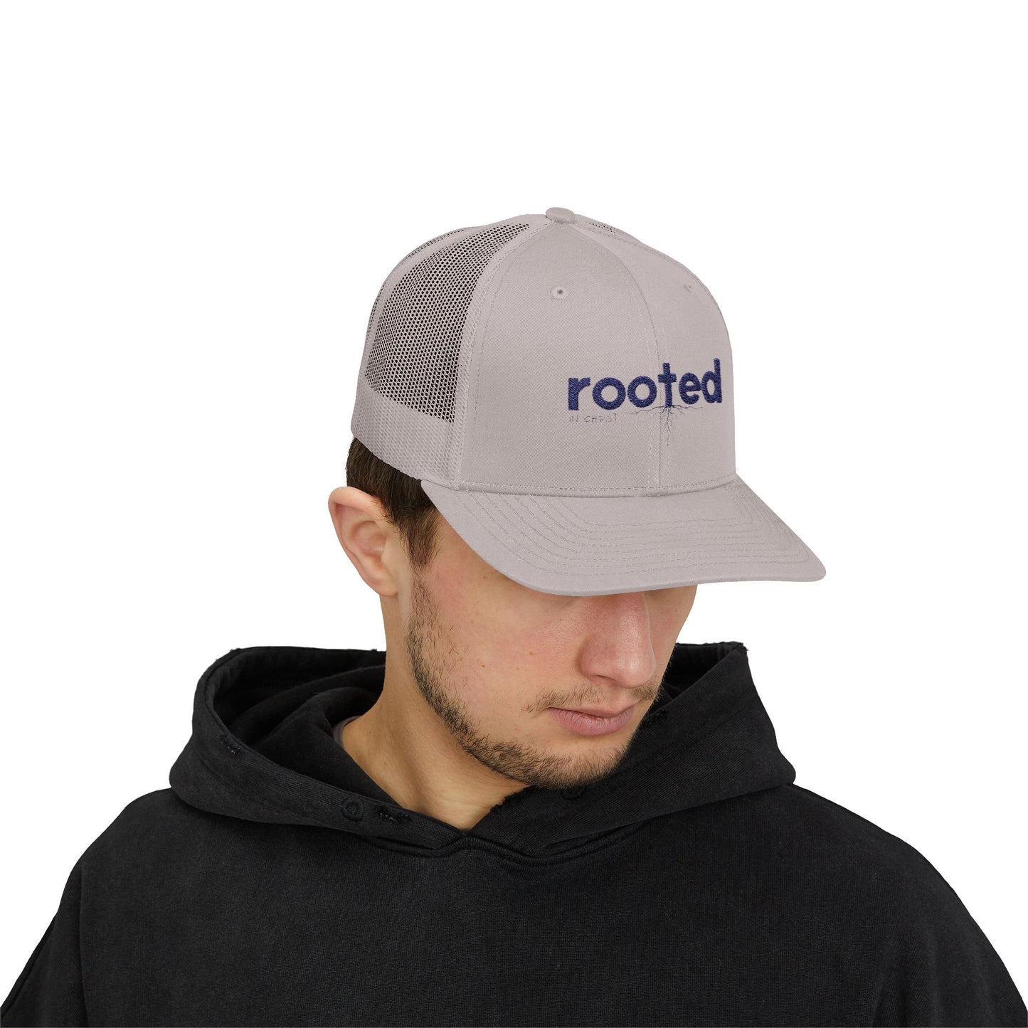 Rooted In Christ Trucker Hat
