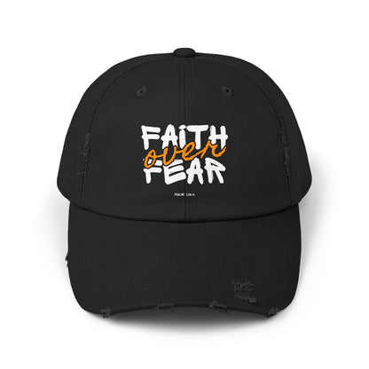 Faith Over Fear Distressed Cap