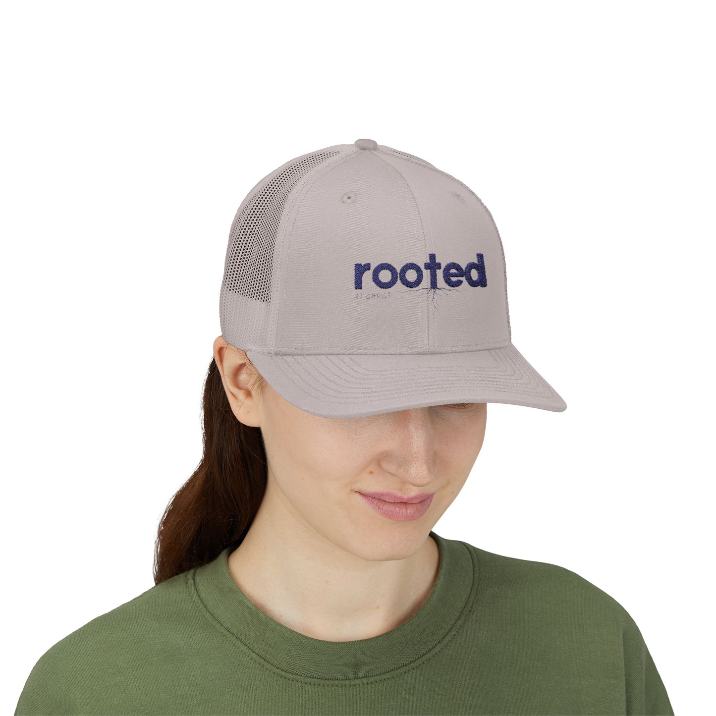 Rooted In Christ Trucker Hat