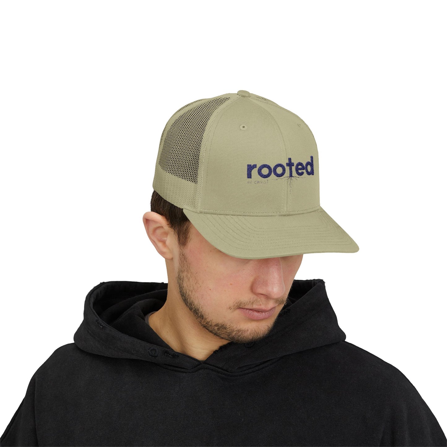 Rooted In Christ Trucker Hat